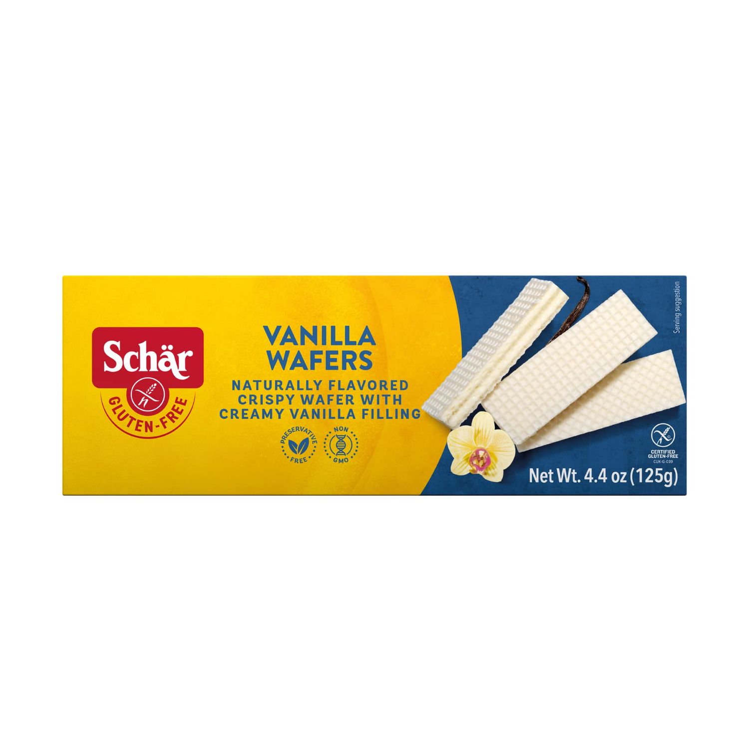 Schar Vanilla Wafers, Gluten Free, 4.4-ounces Pack of 6