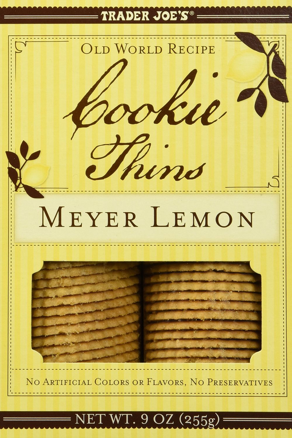 Trader Joe&#39;s Meyer Lemon Cookie Thins 9oz255g