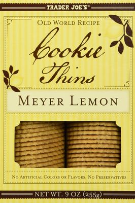 Trader Joe&#39;s Meyer Lemon Cookie Thins 9oz255g