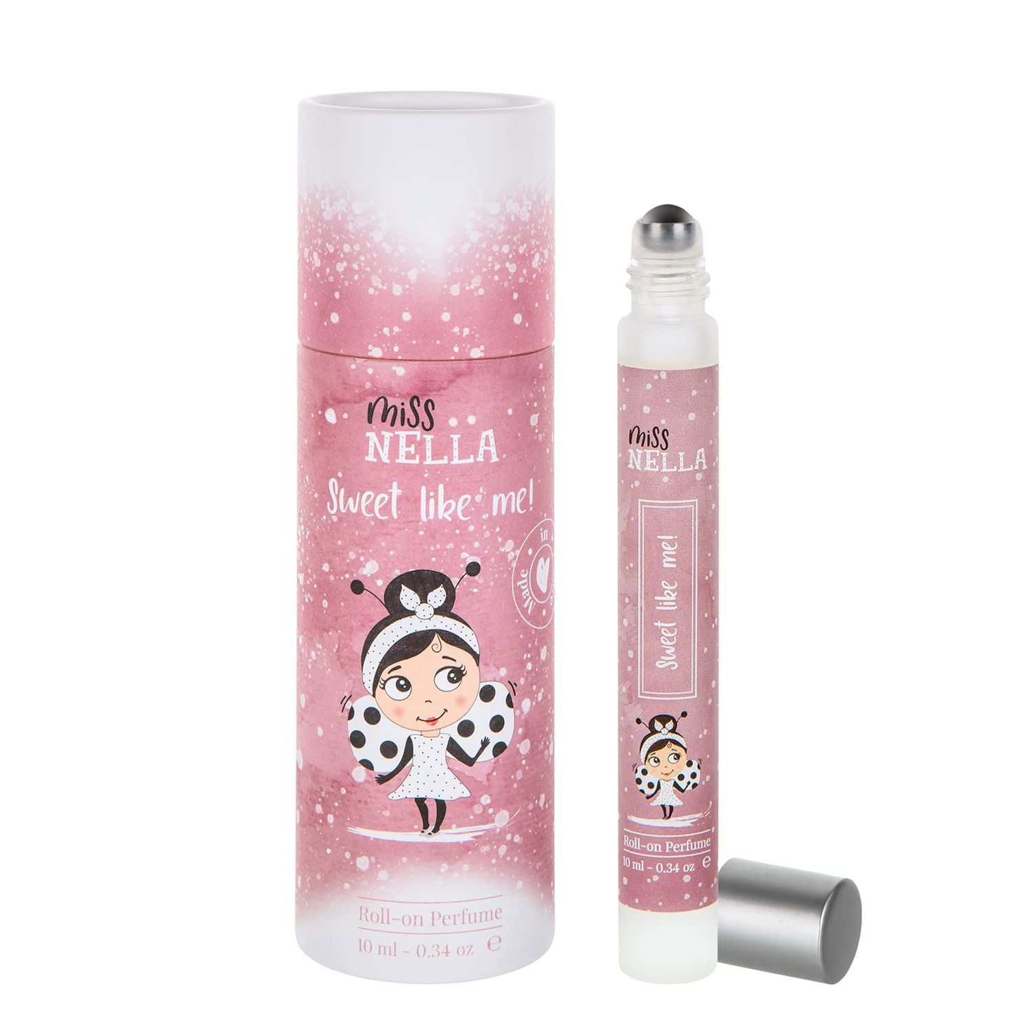 MISS NELLA Sweet Like Me Roll On Perfume for kids with Delightfully Fresh Fragrances Safe and Natural Boys and Girls Perfume Oil with Easy Roll-On Applicator 10ML
