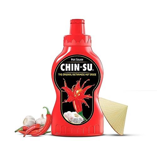 THE ORIGINAL VIETNAMESE HOT SAUCE, CHIN-SU Hot Chili Sauce, Gourmet Hot Sauce Bottle With Fermented Ripen Chili Peppers, An Unique Hot Sauce Taste To Amplify All Your Dishes 8.82 Ounce, Pack of 1