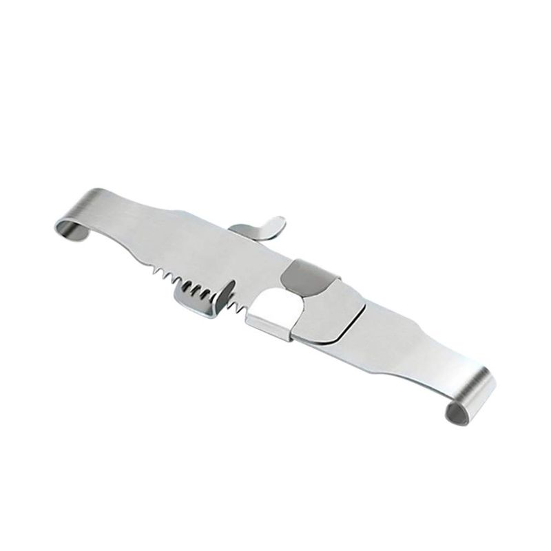 SUPVOX Ingrown Toenail Straightening Clip Stainless Steel Toenail Correction Clip Toenail Inset Buckle Toe Pedicure Tool - Size 44
