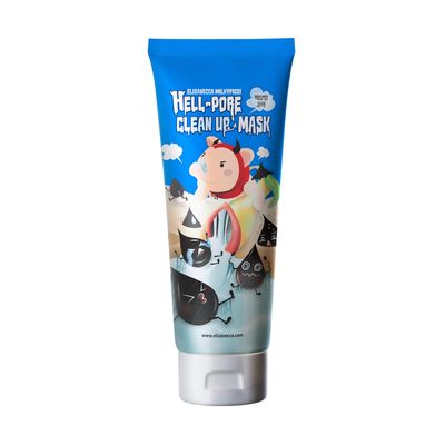 Elizavecca Milky Piggy Hell Pore Clean Up Mask 100ml3.38 fl.oz. - Peel Off Mask, Charcoal Pore Strips, Pore Cleansing, Removes Dead Skin Cells, Removes Skin wastes, Pore Contraction