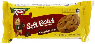Keebler Soft Batch Cookies, Chocolate Chip, 2.2 oz