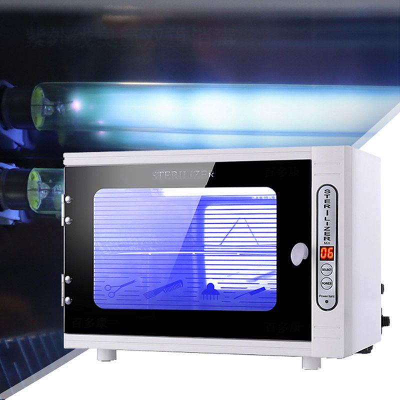 Sterilizer For Nail Tools, 12L Large Capacity Sterilizing Cabinet Sterilizer Beauty Salon Nail Salon Barber Store Tool Sterilizer Desktop Household Tableware Cutlery Towel Sterilizing Cabinet
