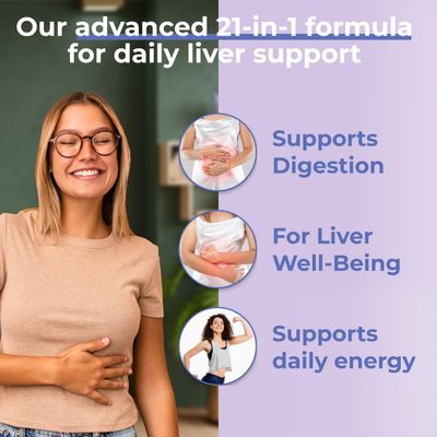 Avenir Nutrition Liver Shield & Cleanse Herbal Liver Cleanse Detox & Repair Supplement Milk Thistle & Artichoke Extract Supplements Fatty Liver & Health Support 60 Capsules for Men and Women