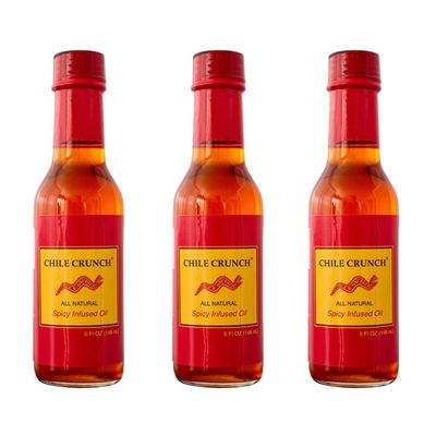 Chile Crunch Spicy Infused Gourmet Chili Oil 3 Pack