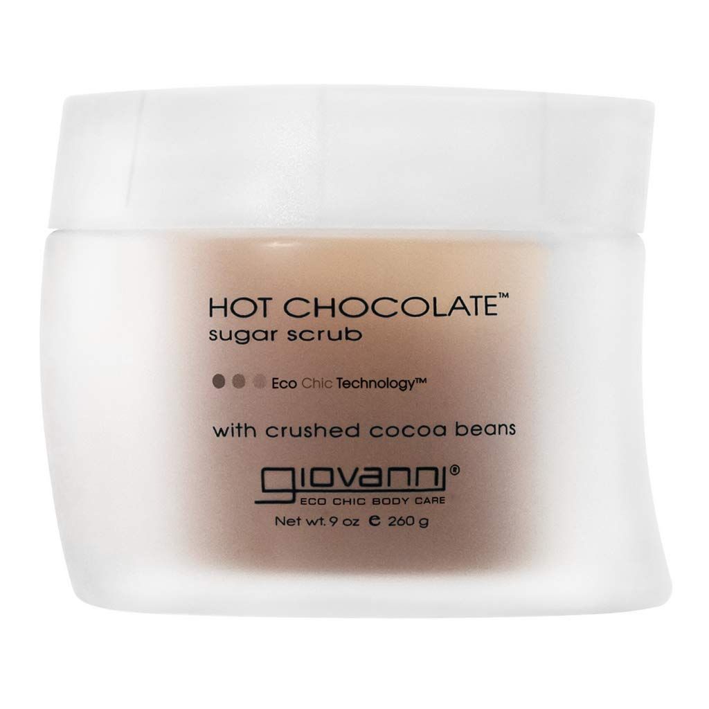 Giovanni Hot Chocolate Sugar Body Scrub - Scented, Gentle Exfoliant With Essential Oil, Crushed Cocoa Beans, Eco Chic Technology - 9 Oz Pack of 1