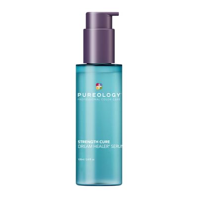 Pureology Strength Cure Dream Healer Serum - Leave-In Treatment For Damaged or Color Treated Hair, Split End Repair, Lightweight &amp; Strengthening Heat Protectant, Vegan, 3.4 Fl Oz