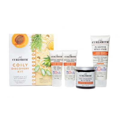 Curlsmith - Coily Wash Day Discovery Kit Complete Wash Day Kit, Perfect for People with Type 4 Curls Cleanse, Control Frizz, Nourish &amp; Moisturize Hair for Healthy-Looking Coils