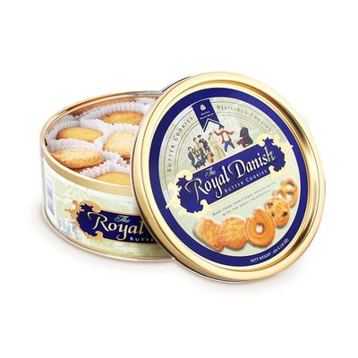 Royal Danish, Premium Butter Cookies Festive Tin, 16 Ounce, 3 Count