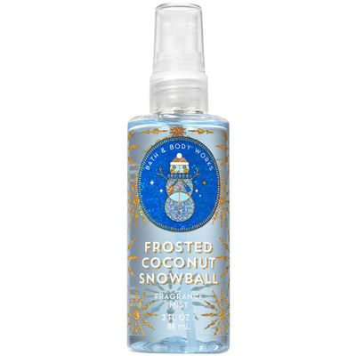 Bath and Body Works Frosted Coconut Snowball Travel Size Fine Fragrance Mist Packaging Varies