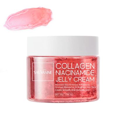 Lanthome Collagen Jelly Cream For Face Skin Care Niacinamide &amp;Freeze-Dried Hydrolyzed Collagen Anti-Aging Face Moisturizer Cream,Moisturizes&amp; Firmness &amp; Elasticity &amp; Evens Skin Tone-50g