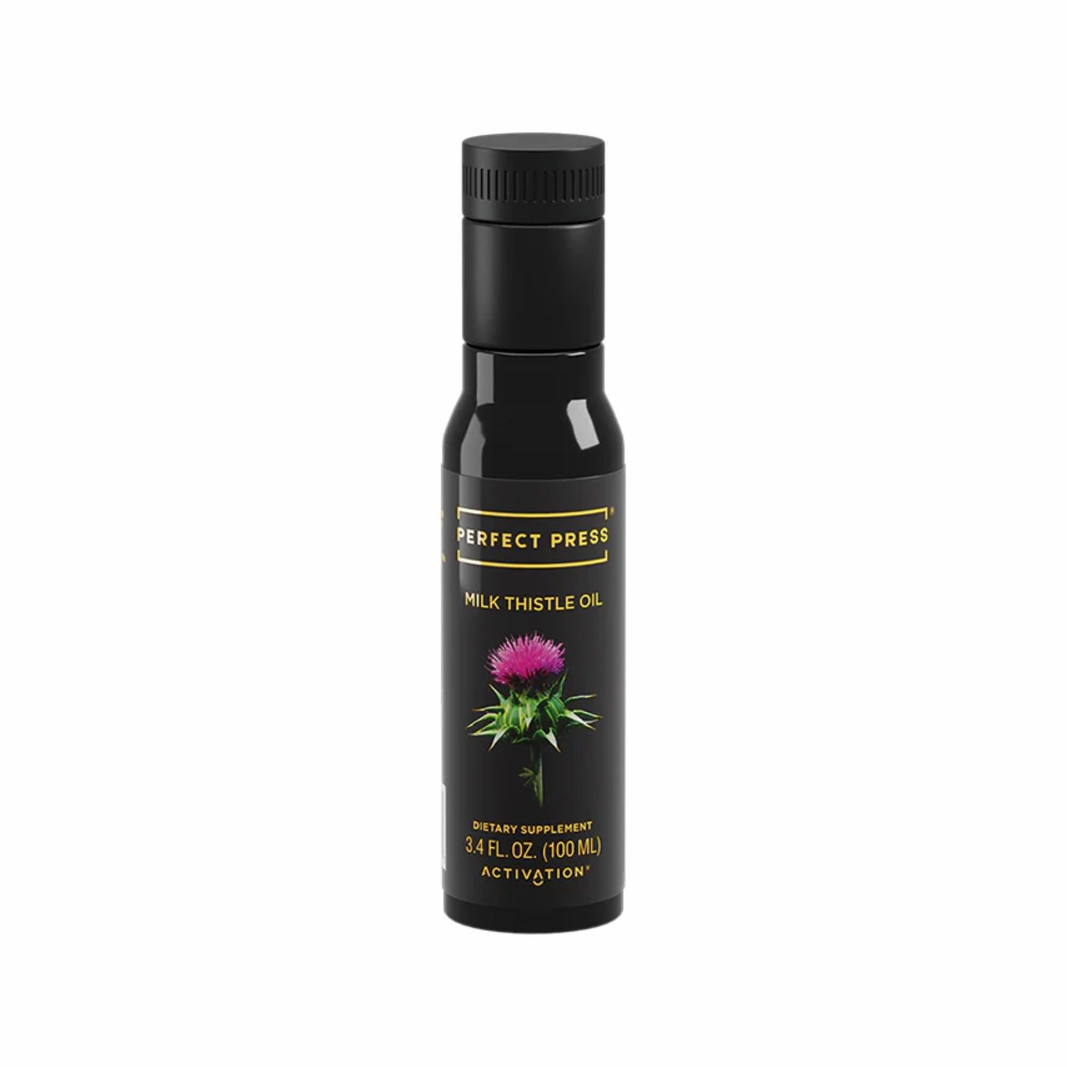 ACTIVATION Products - Perfect Press Milk Thistle Oil, Milk Thistle Extract for Natural Detox and Blood Circulation, Pure Milk Thistle Liquid for Heart Health, Milk Thistle Supplement, Non GMO, 100 ml