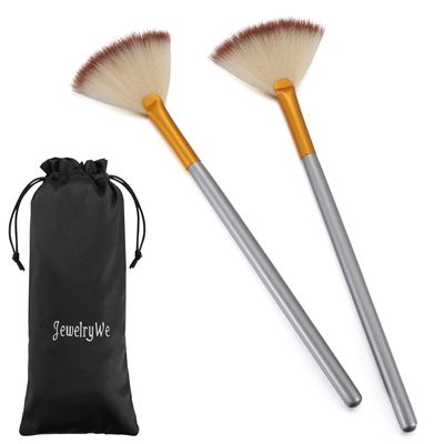 JewelryWe Pack of 2 Fan Mask Brushes Acid Applicator for Glycolic PeelMasques 2 pieces