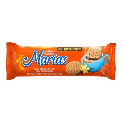LA MODERNA, Marias Rollo, Vanilla Cookies, Galletas, Snacks Deliciosos y Dulces, 4.94 oz, Pack de 20