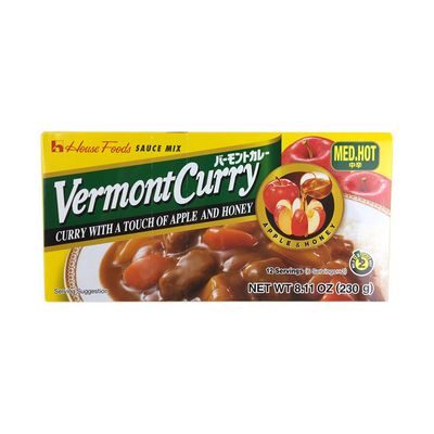 House Foods Vermont Curry 2 Packs Medium Hot 8.11 Oz 230g