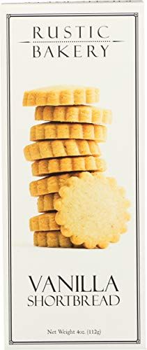 Rustic Bakery Handmade Cookies, Tahitian Vanilla Bean Shortbread, 4 oz