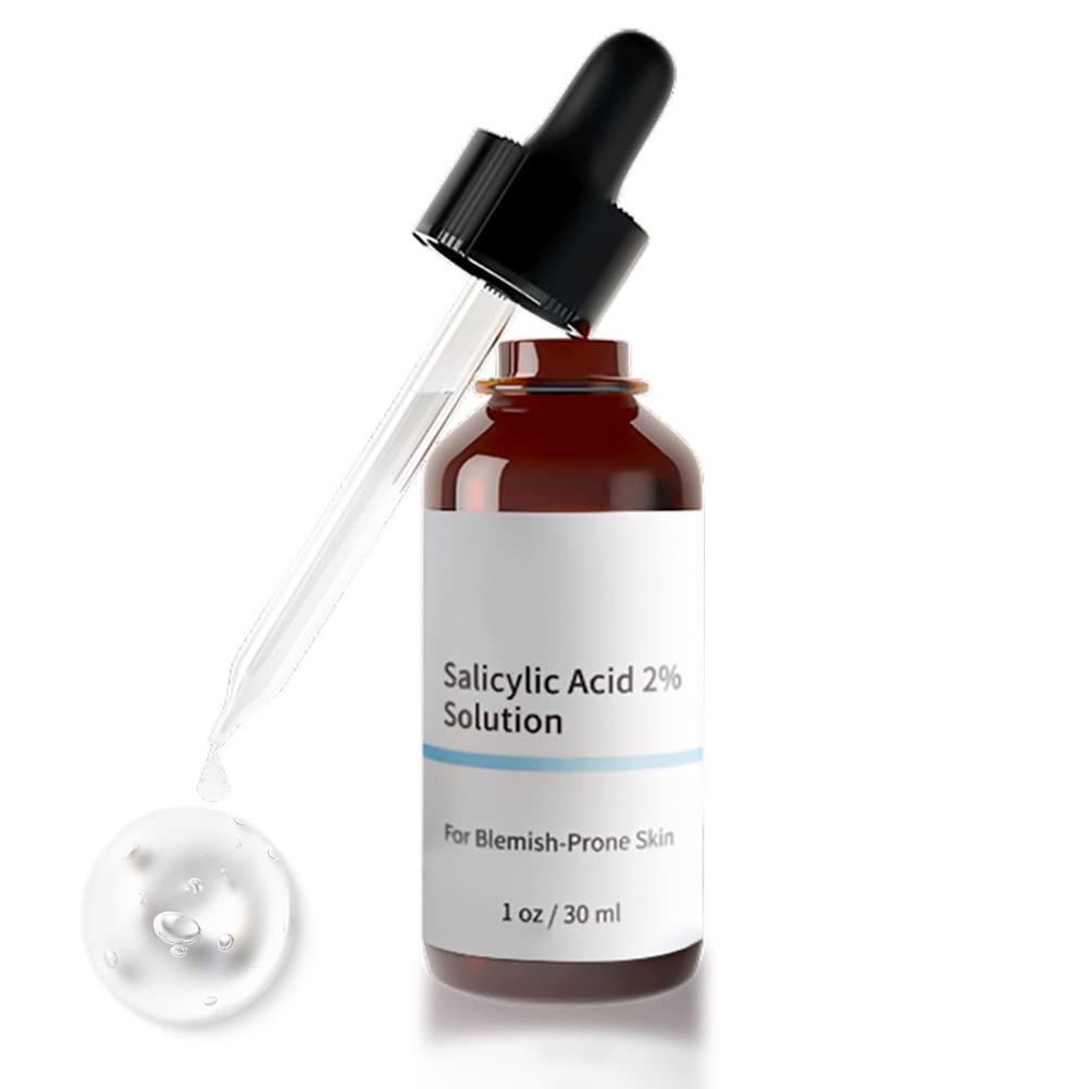 2 Salicylic Acid Serum for Face, Salicylic Acid 2 Solution Serum, Shrink Pores, Gentle Exfoliating, Salicylic Acid for Anti Ance, Pimple, Spot, Blackhead