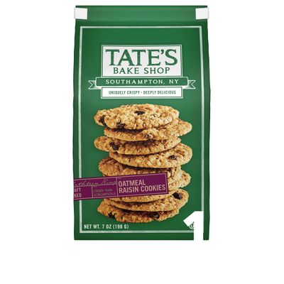 Tate's Bake Shop All Natural Cookie, Oatmeal Raisin, 12Count Pack Of 12