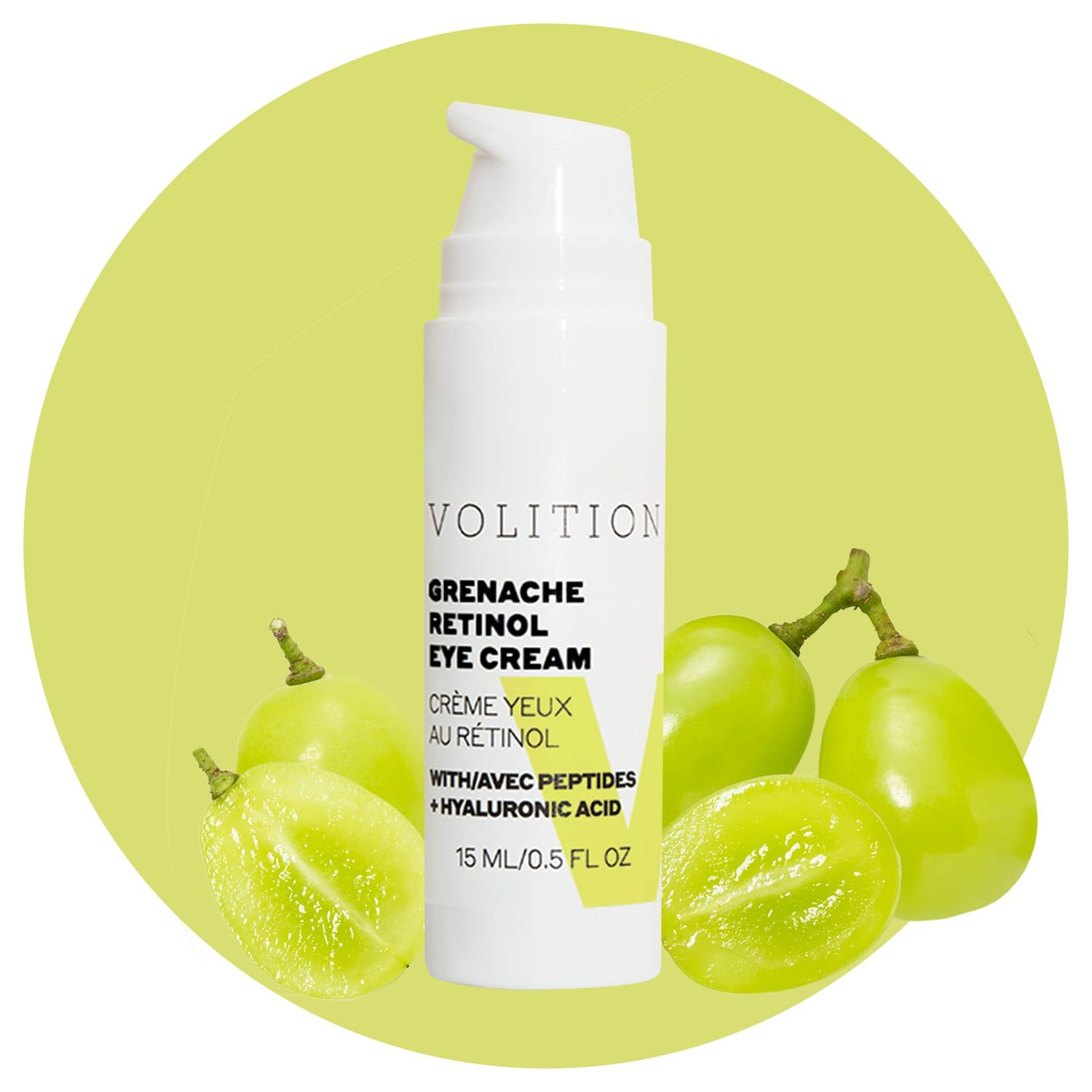 Volition Beauty Grenache Retinol Eye Cream - with Niacinamide &amp; Peptides to Help Improve Look of Crows Feet &amp; Wrinkles 15 ml 0.5 fl oz