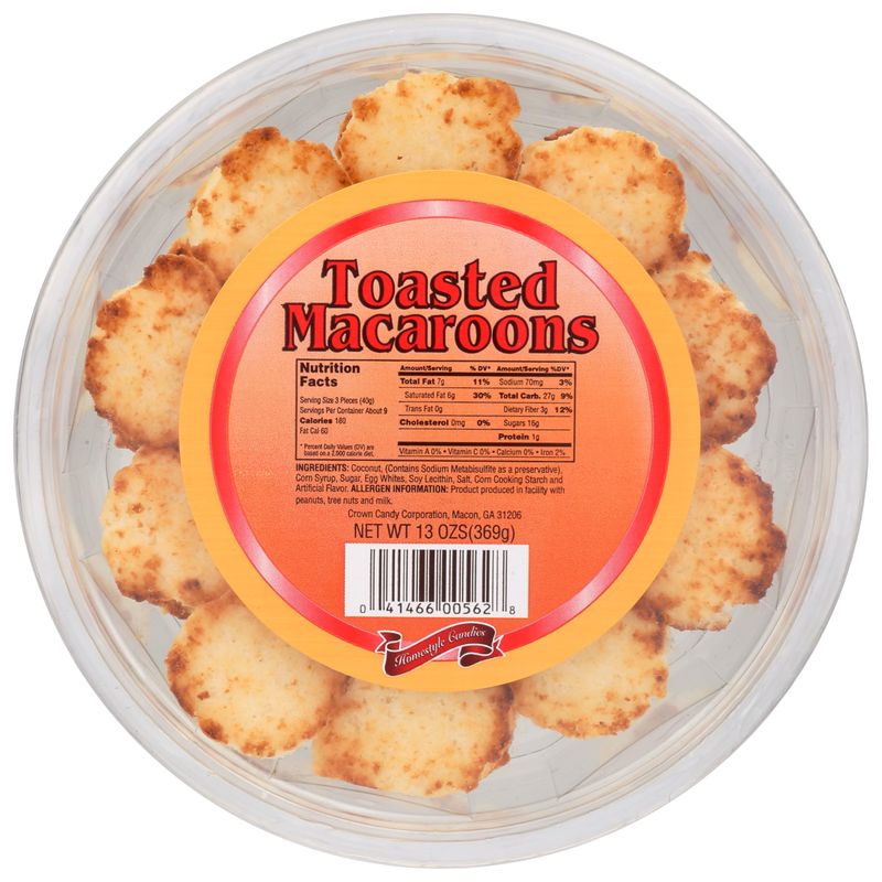 Crown Candy Toasted Macaroons 13 oz
