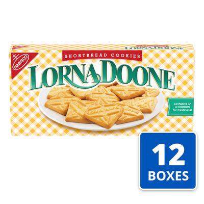 Lorna Doone Shortbread Cookies, 120 Snack Packs 4 Cookies Per Pack, 12 Boxes
