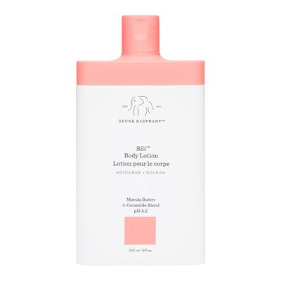 Drunk Elephant Sili Body Lotion - 240 ml8 fl oz - Lightweight Daily Lotion - Clean Clinical Skincare - Cruelty-Free - Dermatologist Tested - Free of Essential Oils, Silicones, and Fragrance