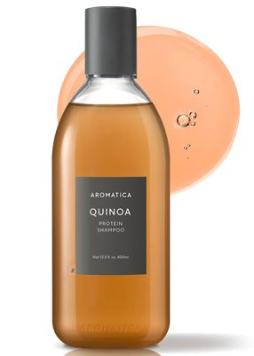 AROMATICA Quinoa Protein Shampoo 13.53 oz 400ml - Provides Protein and Nourishment to Extremely Damaged Hair- Free from Sulfate, Silicone