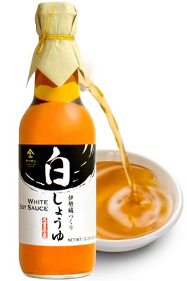 YAMASAN KYOTO UJI Soy Sauce White Naturally &amp; Traditionally Brewed, Artisanal Handworks, From Japanese Small Brewery of 100 Years History 360ml