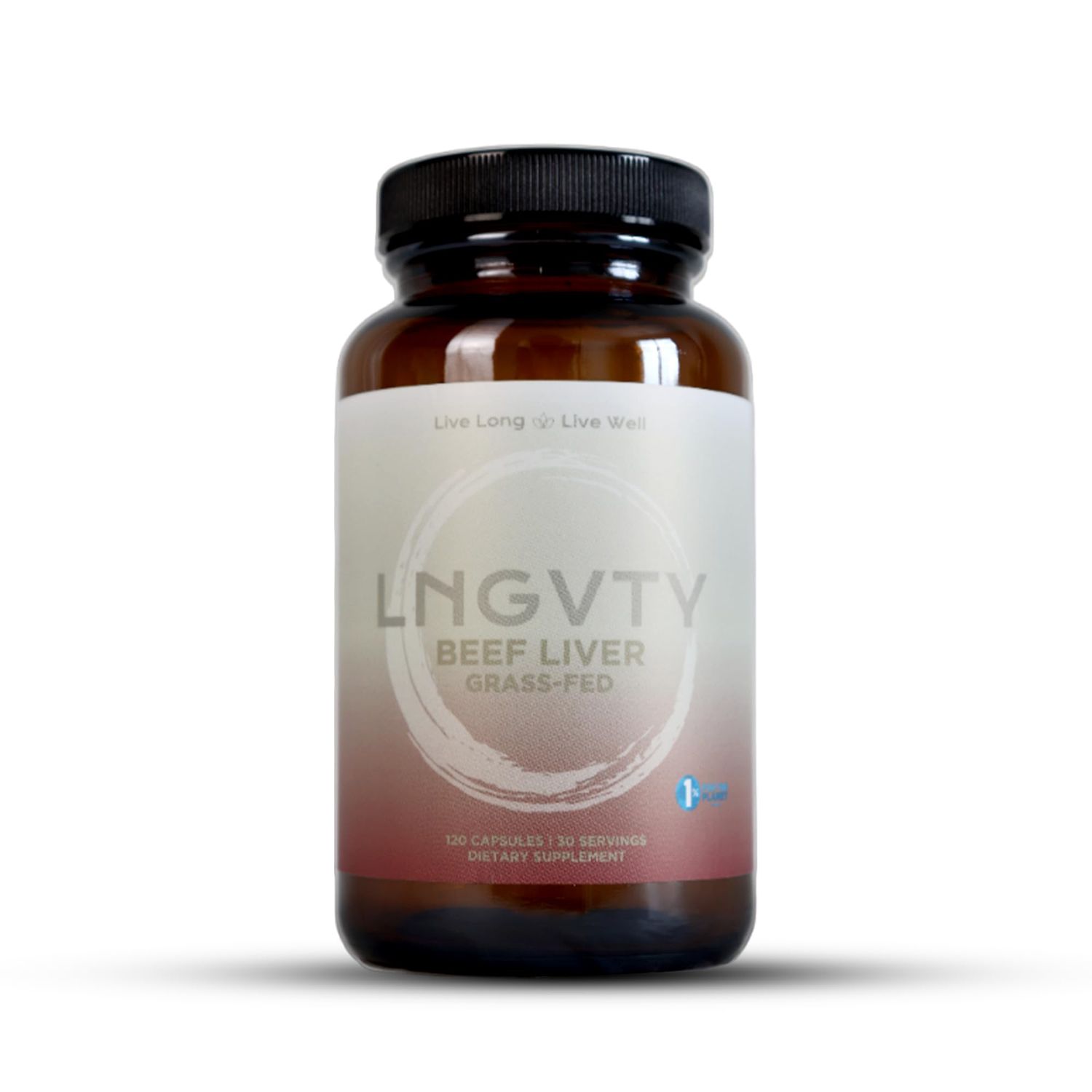 LNGVTY Grass Fed Beef Liver Capsules Desiccatted Liver Supplement 120 Pills, 750mg Natural Iron, Vitamin A, B12 for Energy and Optimal Health Humanely Pasture Raised Undefatted in New Zealand