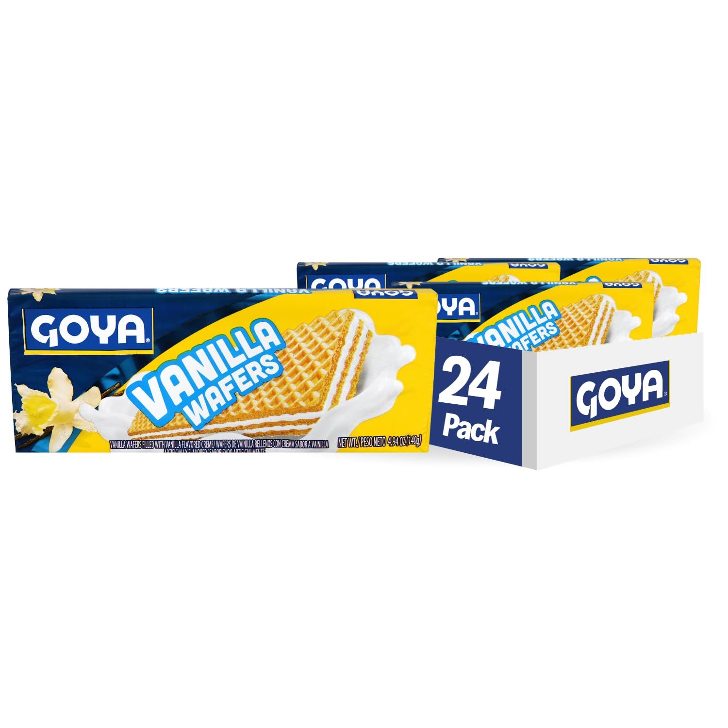 Goya Foods Vanilla Wafers, 4.94 Ounce Pack of 24