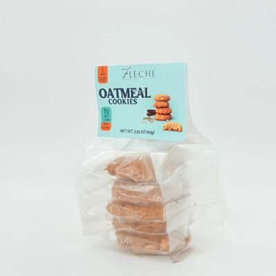 Sugar Free, Low Fat, Gluten Free, Dairy Free, Fleche Healthy Treats, 5 soft baked cookies 3.35OZ 95g pack of 1 Oatmeal