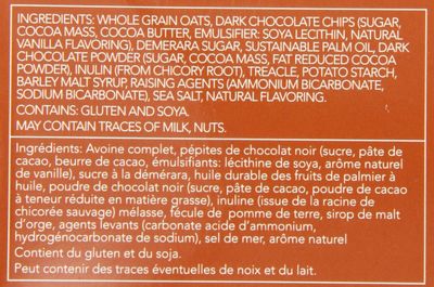 Nairns Dark Chocolate Chip Oat Cookies, 7.1-Ounce Pack of 4