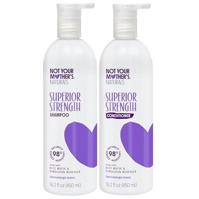 Not Your Mother&#39;s Naturals Superior Strength Shampoo &amp; Conditioner Set - 15.2 fl oz - Sulfate-Free Hair Products - Rice Water &amp; Himalayan Moringa