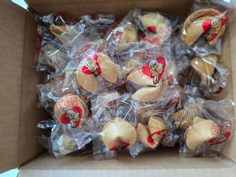Premium USA-Baked Fortune Cookies - Convenient 50-Pack by SUPERDEALS, Individually Fresh Crispy Wrapped Fortune Cookies Perfect for Any Occasion, With Mystery Gift