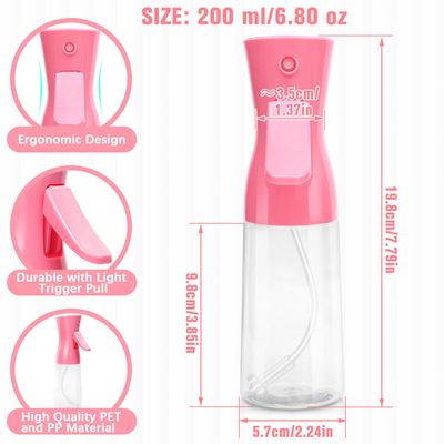 Fun Gift Spray Bottle For Hair,Continuous Water Mister for Hairstyling, Salons, Cleaning, Plants,Essential Oil Scents,Ultra Fine Mist Sprayer,6.8 OZ 200 ML-pinkChristmas Gifts