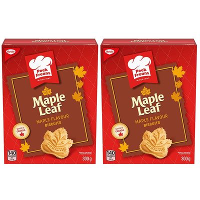 Christie Peek Freans Maple Leaf Cookies, 300g 10.6oz, 2-Pack Imported from Canada
