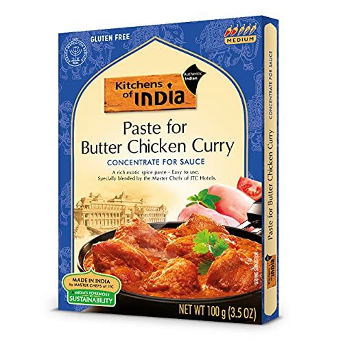 Kitchens Of India Paste for Butter Chicken Curry, 3.5-Ounce Boxes Pack of 6