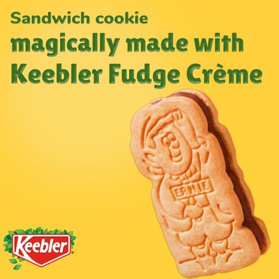 Keebler E.L. Fudge Elfwich Cookies, Sandwich Cookies Stuffed with Creme Filling, 13.4 oz