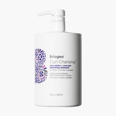 Briogeo Curl Charisma Rice Amino Avocado Hydrating Shampoo, Define and Moisturize Wavy, Curly, and Coily Hair,Sulfate-free, Anti-Frizz, Hydrating Cleanse, Vegan, Cruelty-Free, 33.8 fl oz