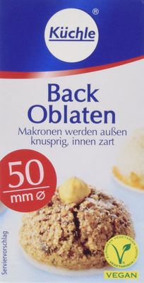 Back Oblaten Round Wafer 50 Mm 100 Ct - 3oz Pack of 3
