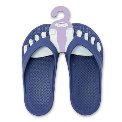 Comfeeze by Footlogix - Recovery Sandals for Women, Toe Separators, Pedicure Slippers with Toe Separator, Arch and Heel Support - 9.0 US EU 39,Purple