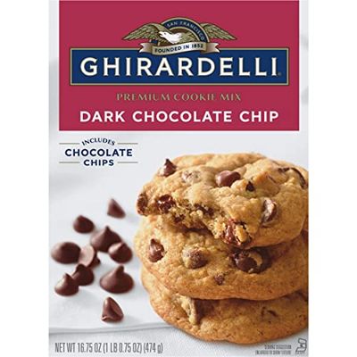 Ghirardelli, Premium Cookie Mix, Dark Chocolate Chip, 16.75 Ounce