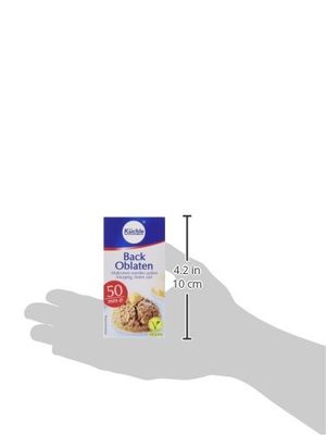 Back Oblaten Round Wafer 50 Mm 100 Ct - 3oz Pack of 3