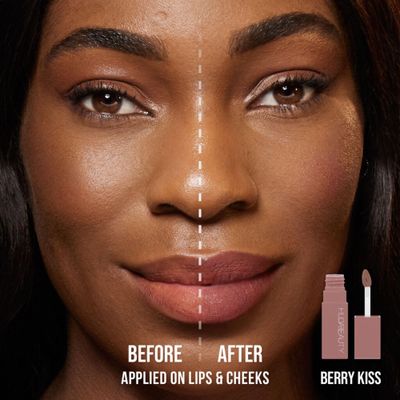 HUDA BEAUTY Lip Blush Cream Lip &amp; Cheek Stain Berry Kiss