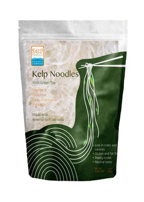 Sea Tangle Organic Green Tea Kelp Noodles 12oz - Low Calorie Asian Noodles for Healthy Noodle Dishes - Gluten Free, Keto Noodle Sub for Rice Noodles, Glass Noodles, Pad Thai Noodles, Vermicelli