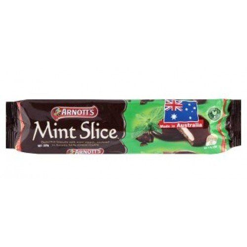 Biscuits Arnott&#39;s Mint Slice With Mint Cream 200 g. 7.05 Oz