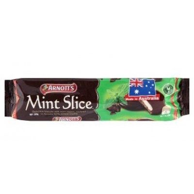 Biscuits Arnott&#39;s Mint Slice With Mint Cream 200 g. 7.05 Oz
