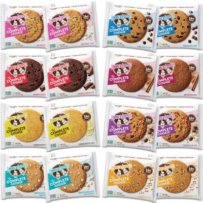 Lenny &amp; Larry&#39;s The Complete Cookie, 8 Flavor Variety Pack, Soft Baked, 16g Plant Protein, Vegan, Non-GMO, 4 Ounce Cookie Pack of 16